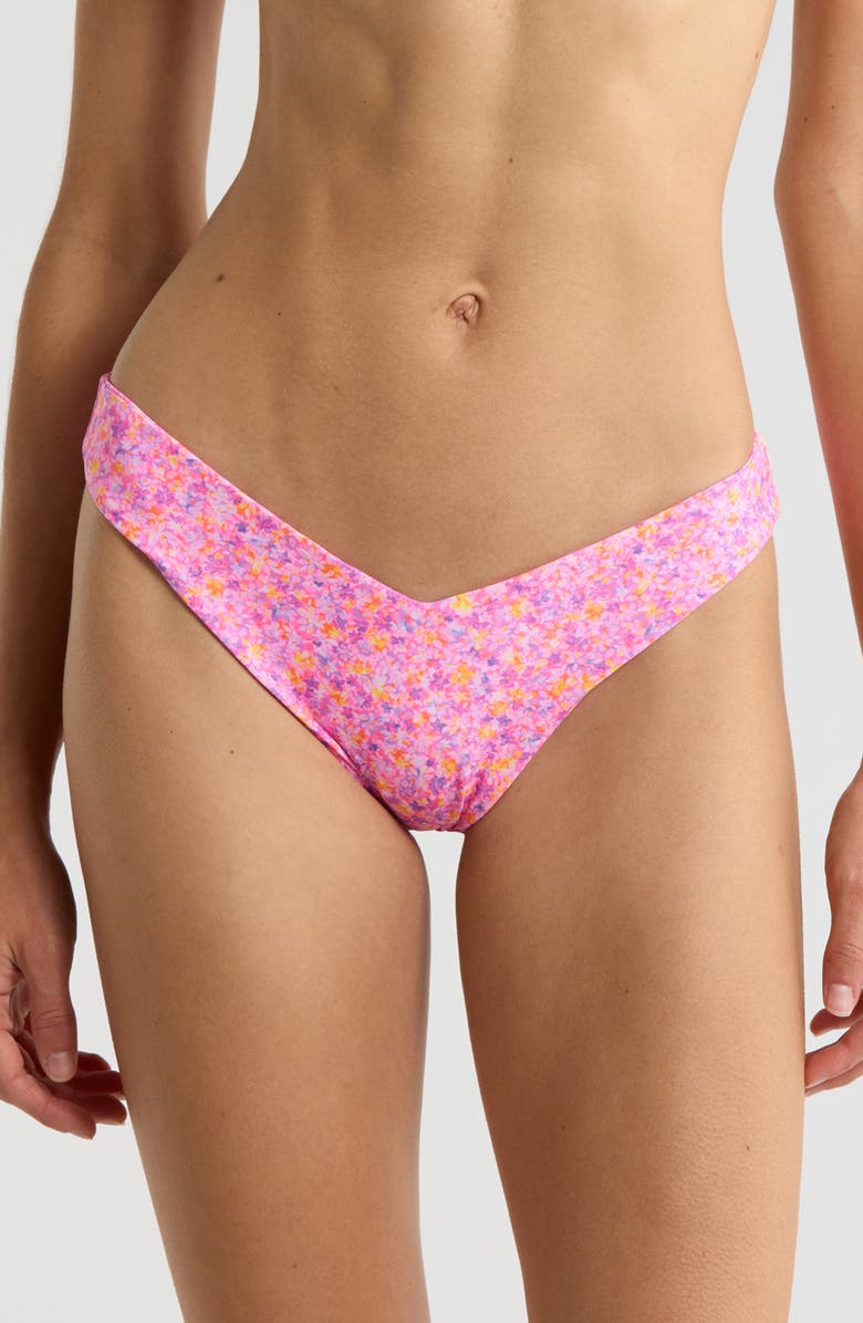 Kulani Kinis V-Cut Bikini Bottoms, Main, color, Gelato Bloom