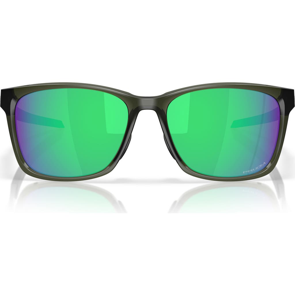 Oakley 57mm Prizm™ Polarized Square Sunglasses In Olive
