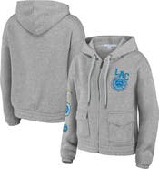 WEAR by Erin Andrews Women's WEAR by Erin Andrews Heather Gray Los Angeles Chargers Full-Zip Hoodie