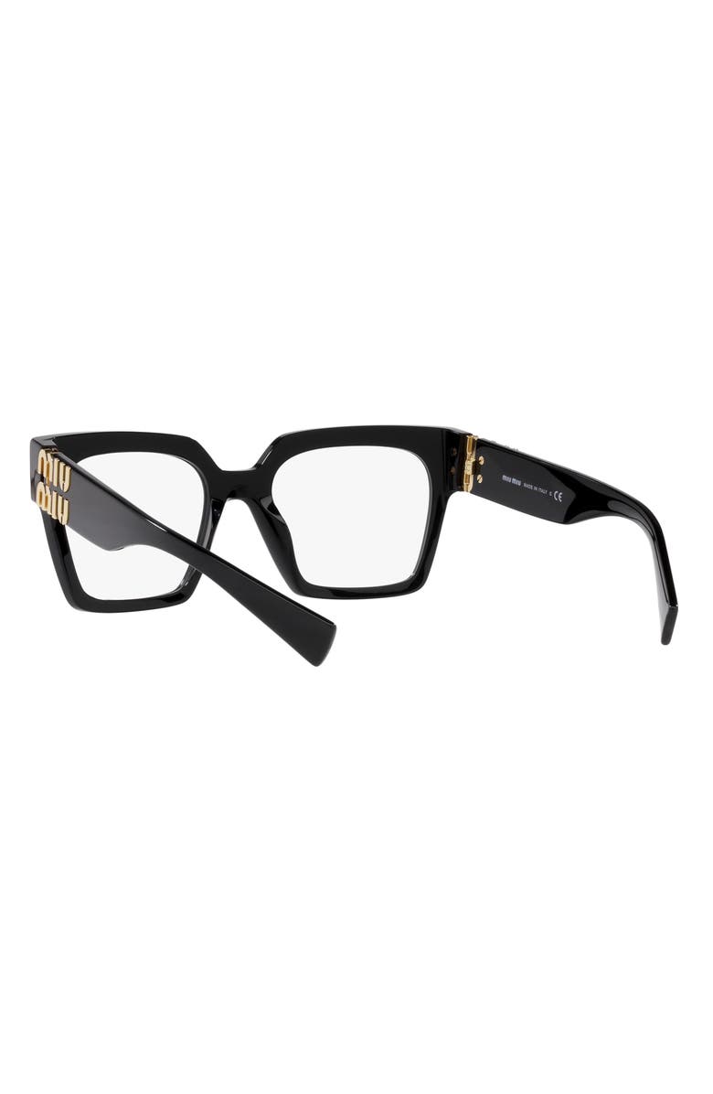 Miu Miu 52mm Square Optical Glasses, Alternate, color, 