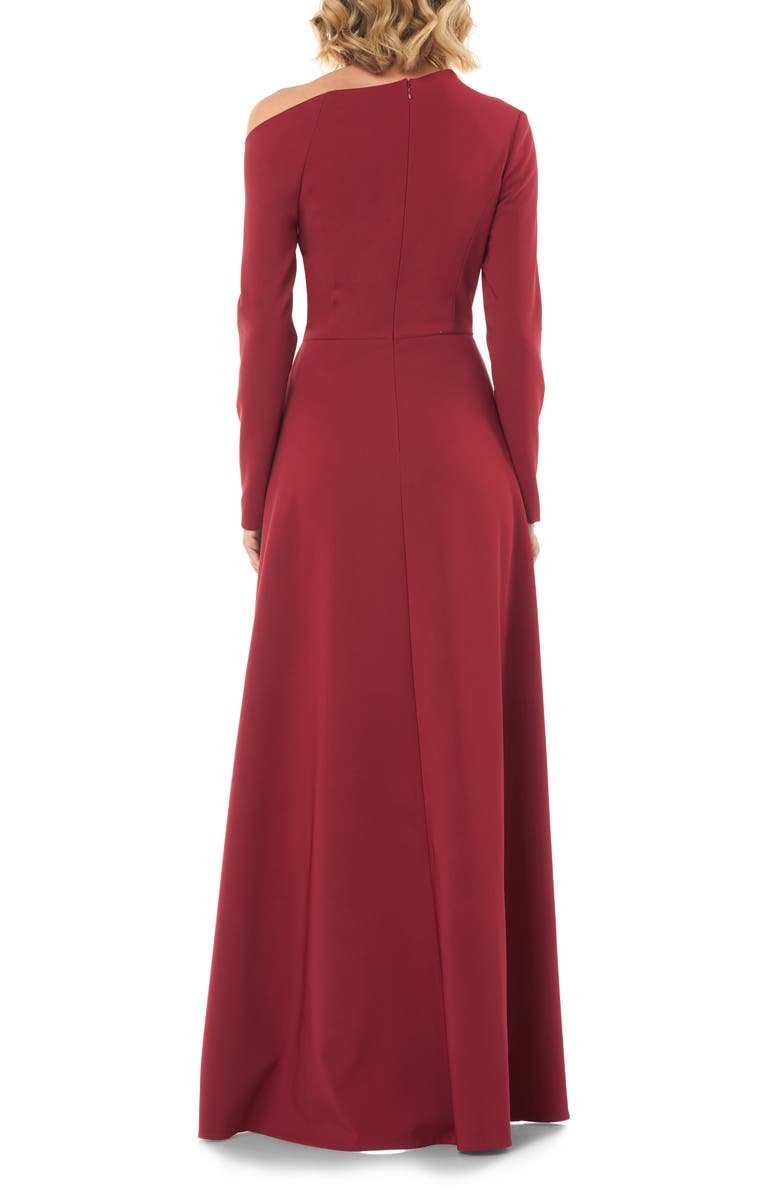 Kay Unger One-Sleeve Maxi Romper, Alternate, color, 