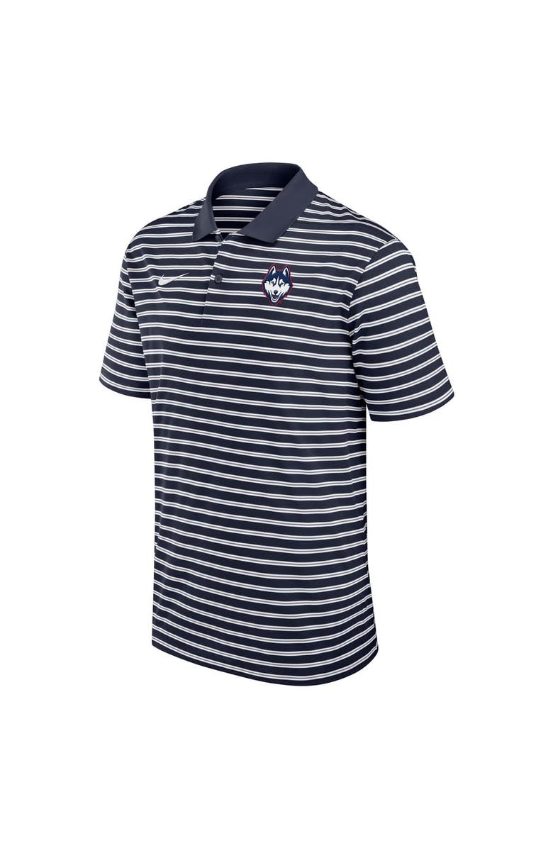 Nike Men's Nike Navy UConn Huskies Victory Stripe Performance Polo, Alternate, color, Navy