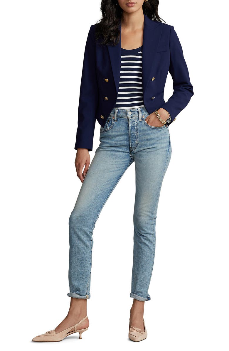 Polo Ralph Lauren Stretch Wool Blazer, Alternate, color, 