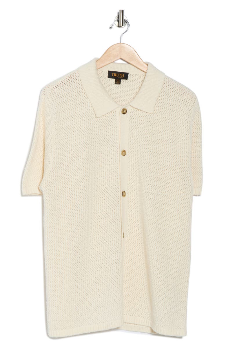 TRUTH Open Stitch Button-Up Shirt, Alternate, color, 