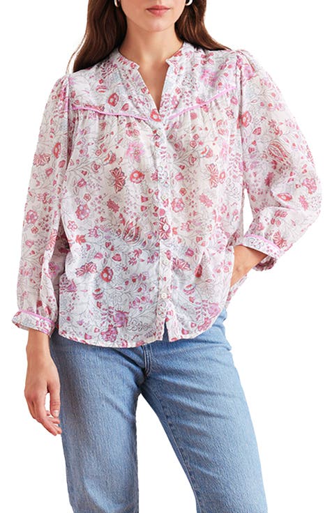 Anna Floral Button up Blouse