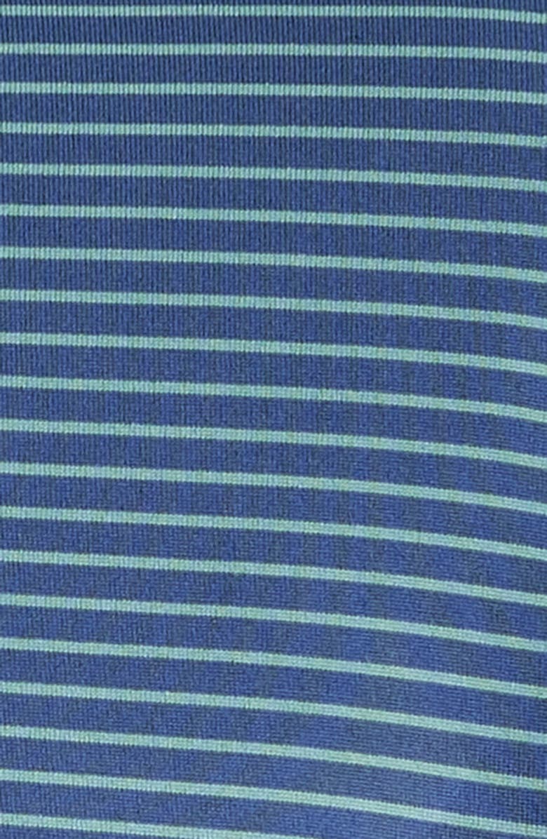 Peter Millar Crown Crafted Ballad Stripe Performance Jersey Polo, Alternate, color, Navy