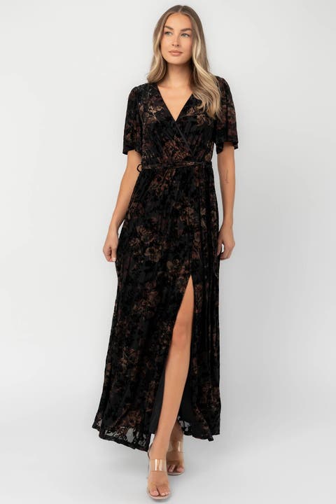 Uma Velvet Maxi Dress