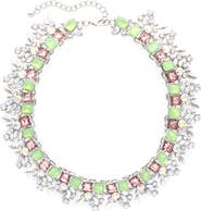 OLIVIA WELLES Crystal Cluster Collar Necklace