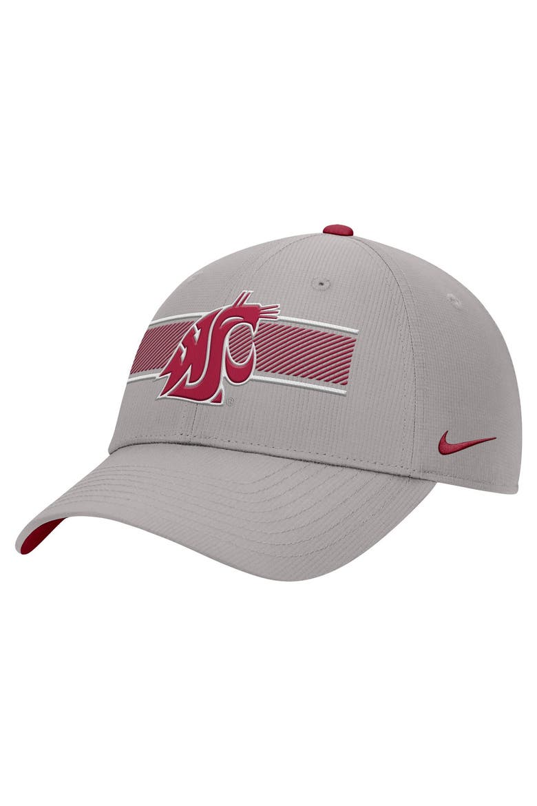 Men's Nike Gray Washington State Cougars Ripstop Dri-FIT Adjustable Hat, Main, color, Gray