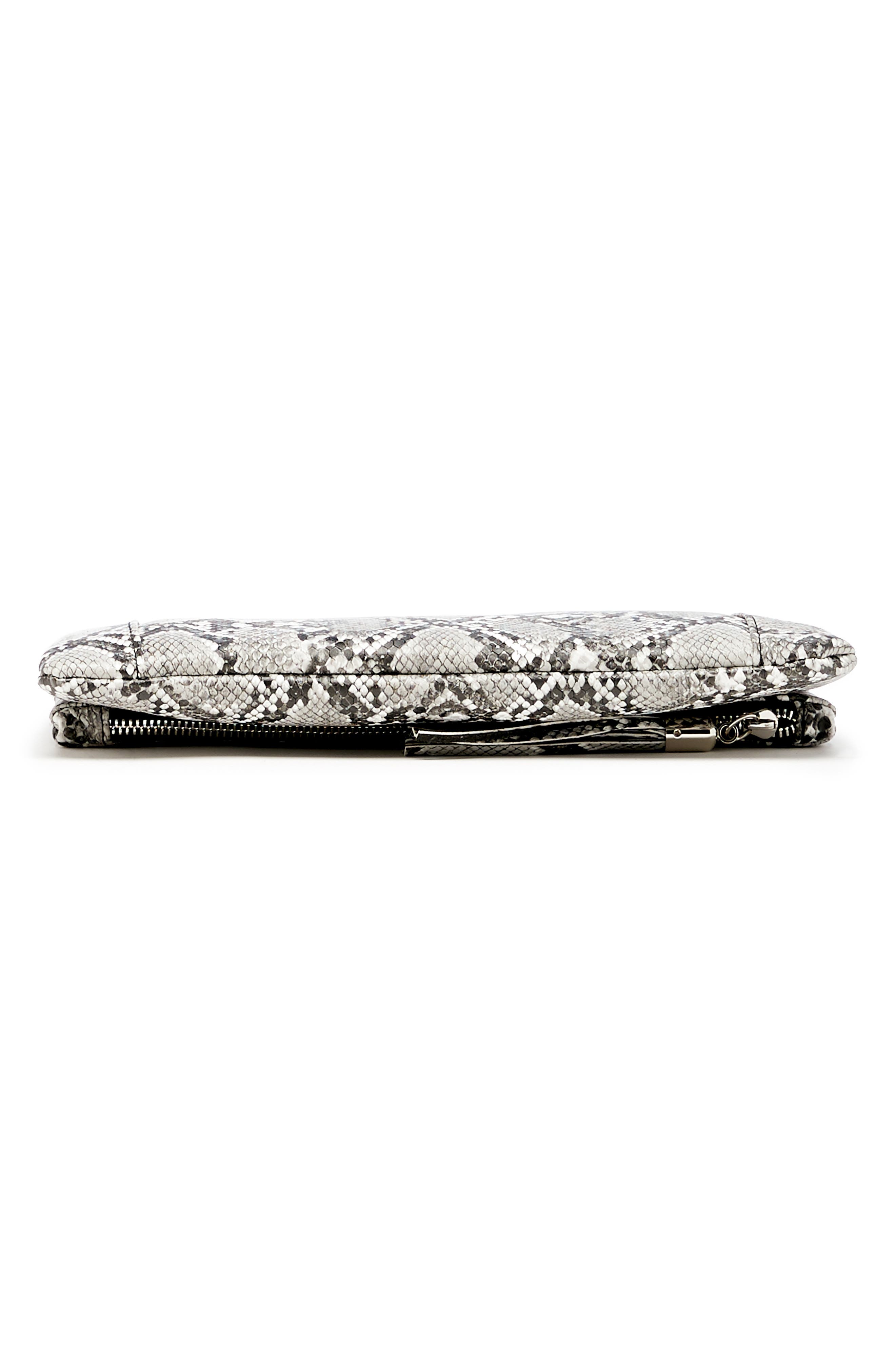 Convertible Faux Leather Clutch, Alternate, color, NATURAL SNAKE