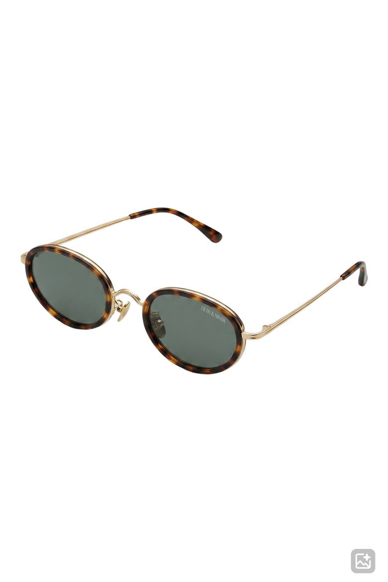 Ciel 64mm Oversize Oval Sunglasses, Alternate, color, TORTE/ GREEN