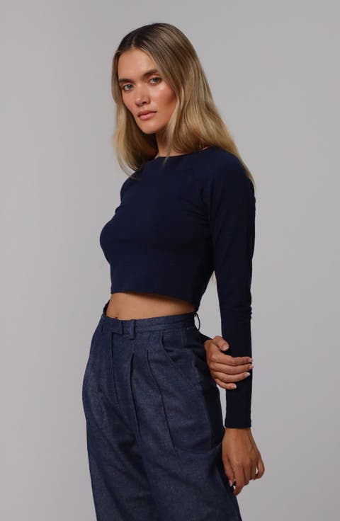 Hemp Essentials Cropped Raglan Tee