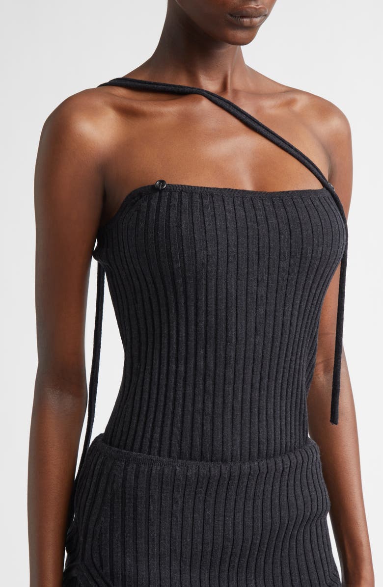 Aisling Camps Convertible Merino Wool Sweater Camisole, Alternate, color, Charcoal Melange