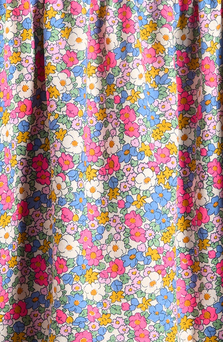 Mini Boden Kids' Ariel Tiered Cotton Jersey T-Shirt Dress, Alternate, color, Ditsy Floral