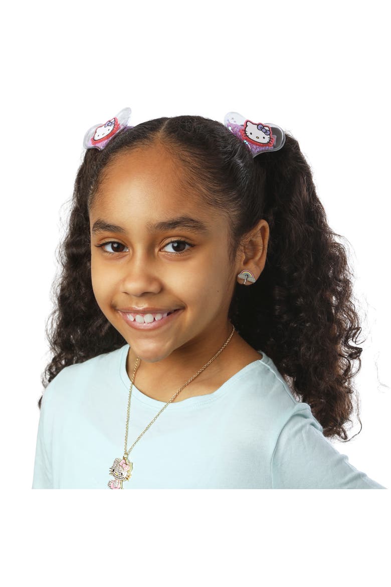 Heart Hair Clip 6-Piece Set, Snap Back Shaker Hair Clips, Alternate, color, Multicolored