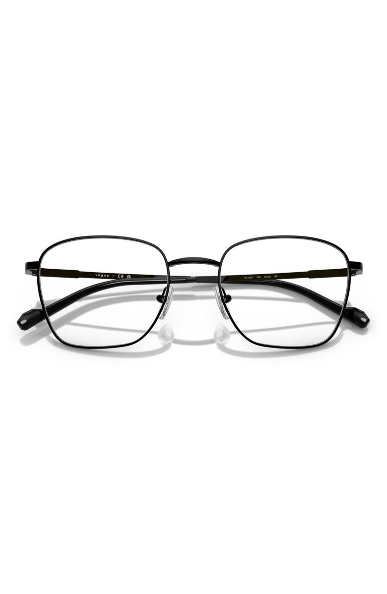 VOGUE 53mm Pillow Optical Glasses, Alternate, color, Black