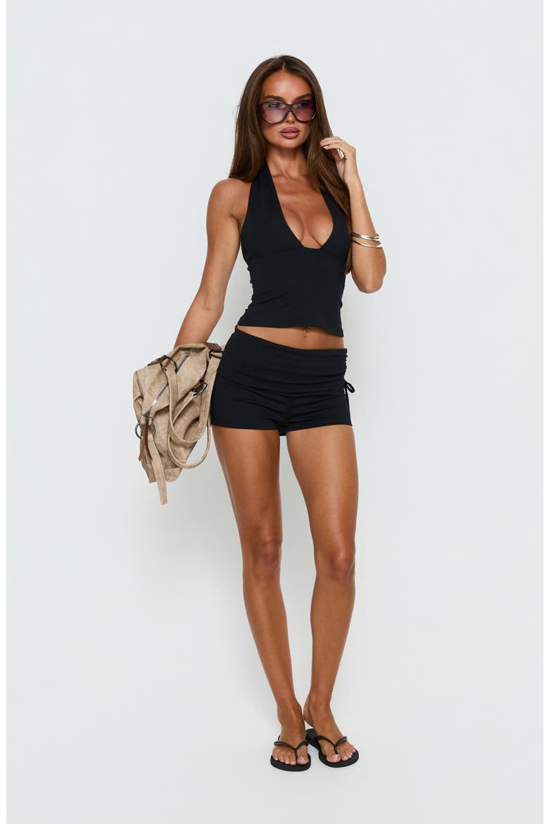 Daily Define Halter Tank Top, Alternate, color, BLACK