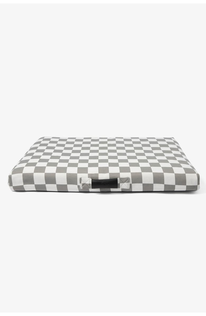 LAY LO Checker Dog Bed, Main, color, Grey