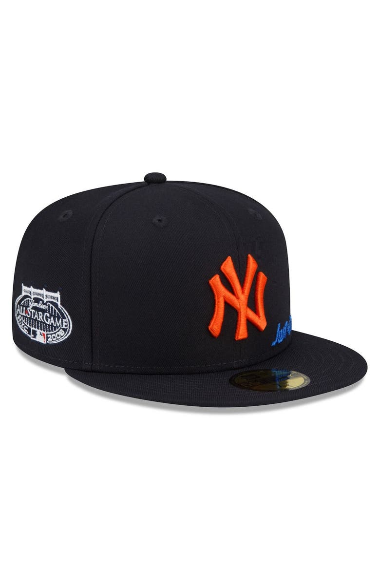 New Era Men's New Era x Just Don Navy New York Yankees 59FIFTY Fitted Hat, Alternate, color, 
