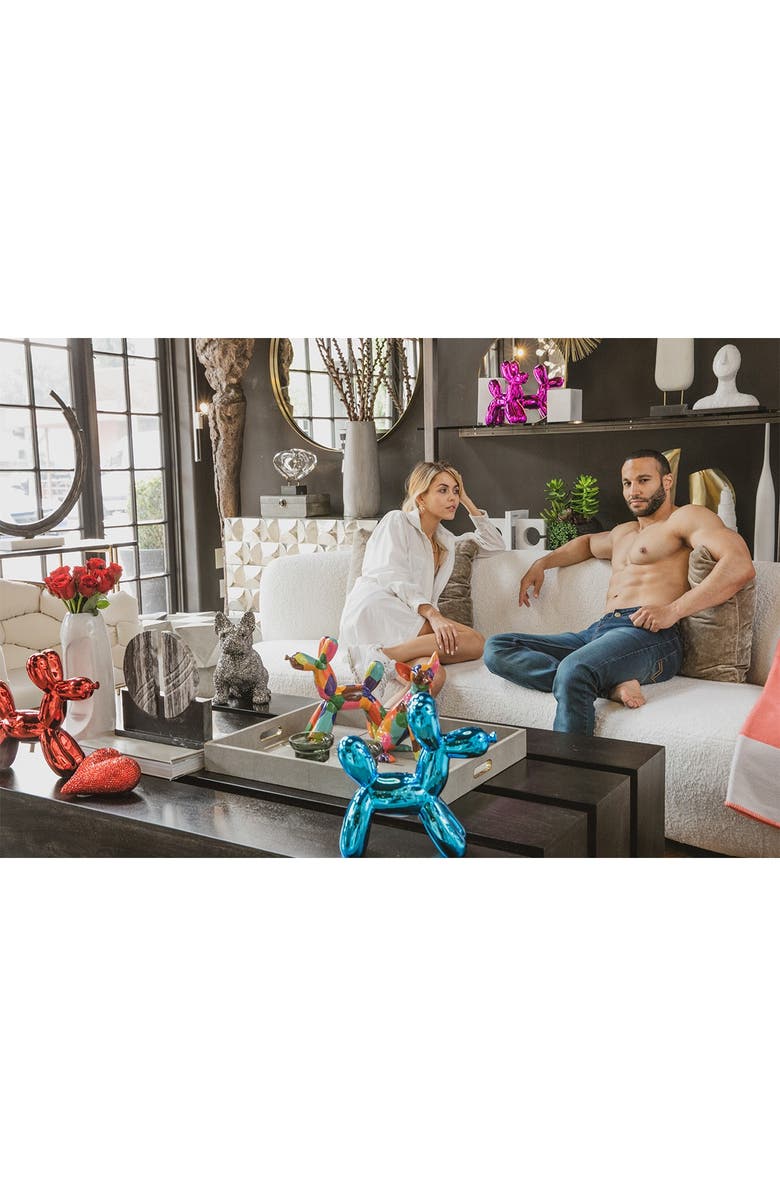 INTERIOR ILLUSIONS Hot Pink Balloon Dog, Alternate, color, Hot Pink