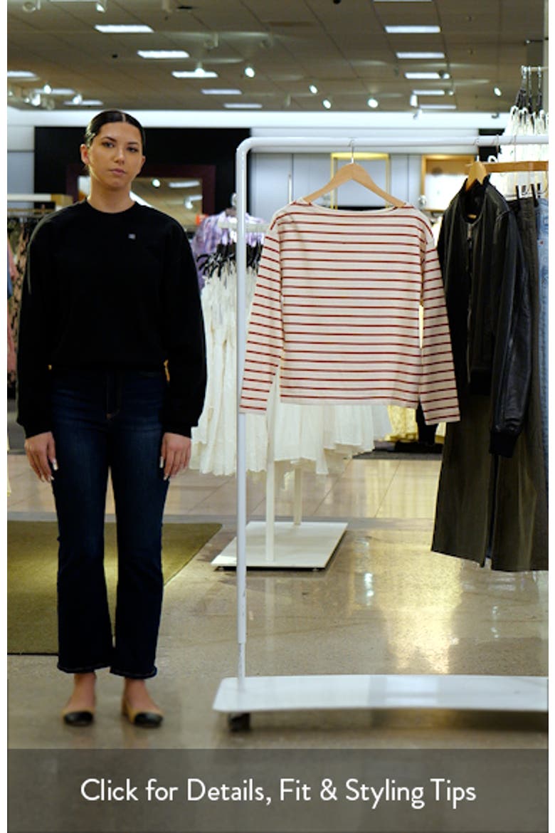Stripe Organic Cotton Boatneck Top video