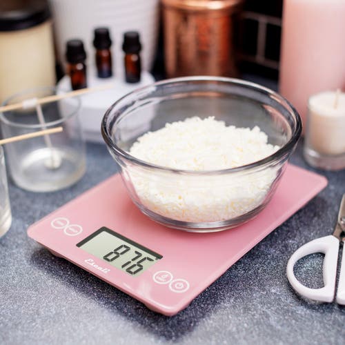 Escali Arti Classic Glass Digital Scale In Pink