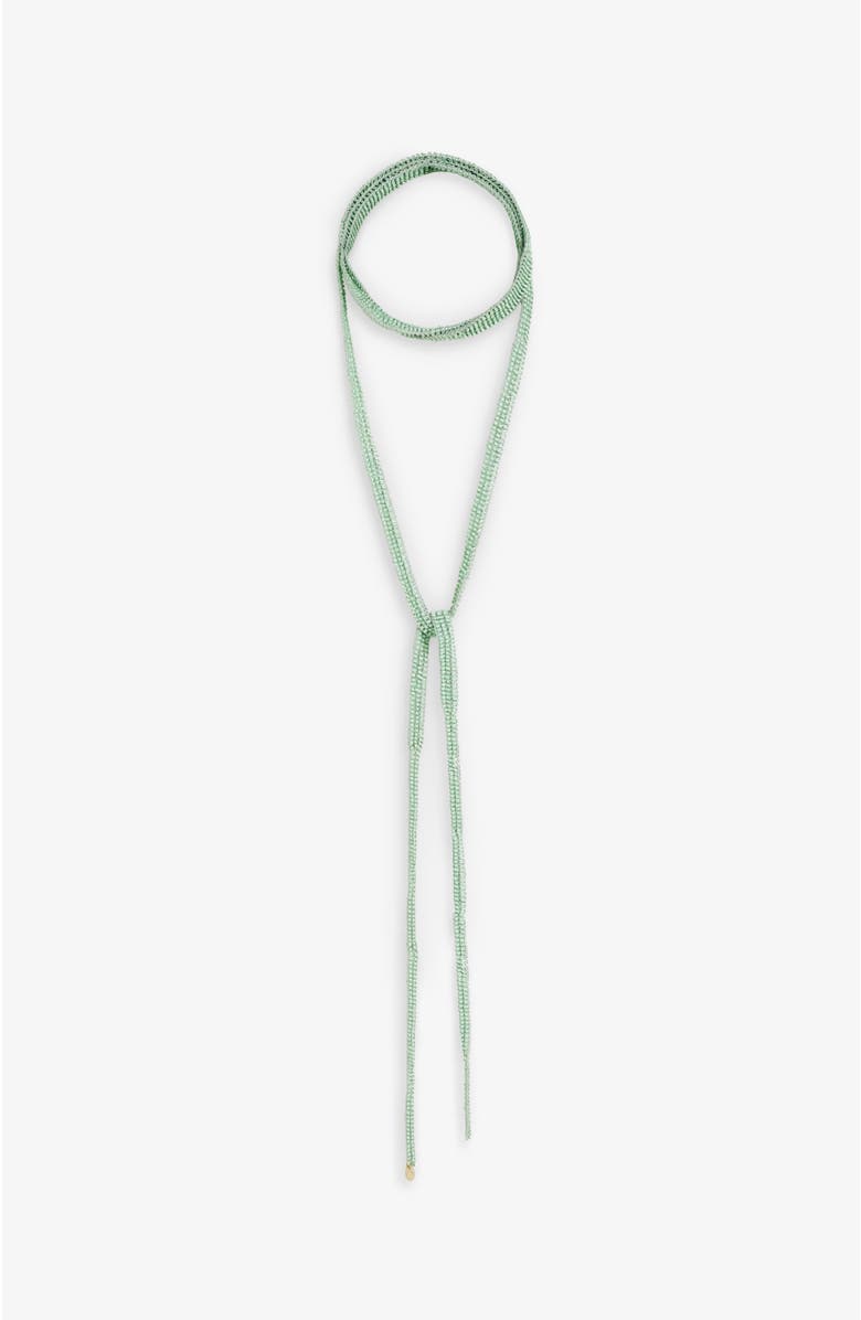 Scalpers Tie Beads Necklace, Main, color, Water