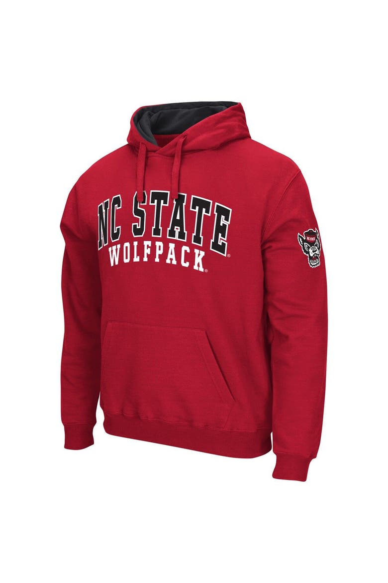Men's Colosseum Red NC State Wolfpack Double Arch Pullover Hoodie, Alternate, color, Red