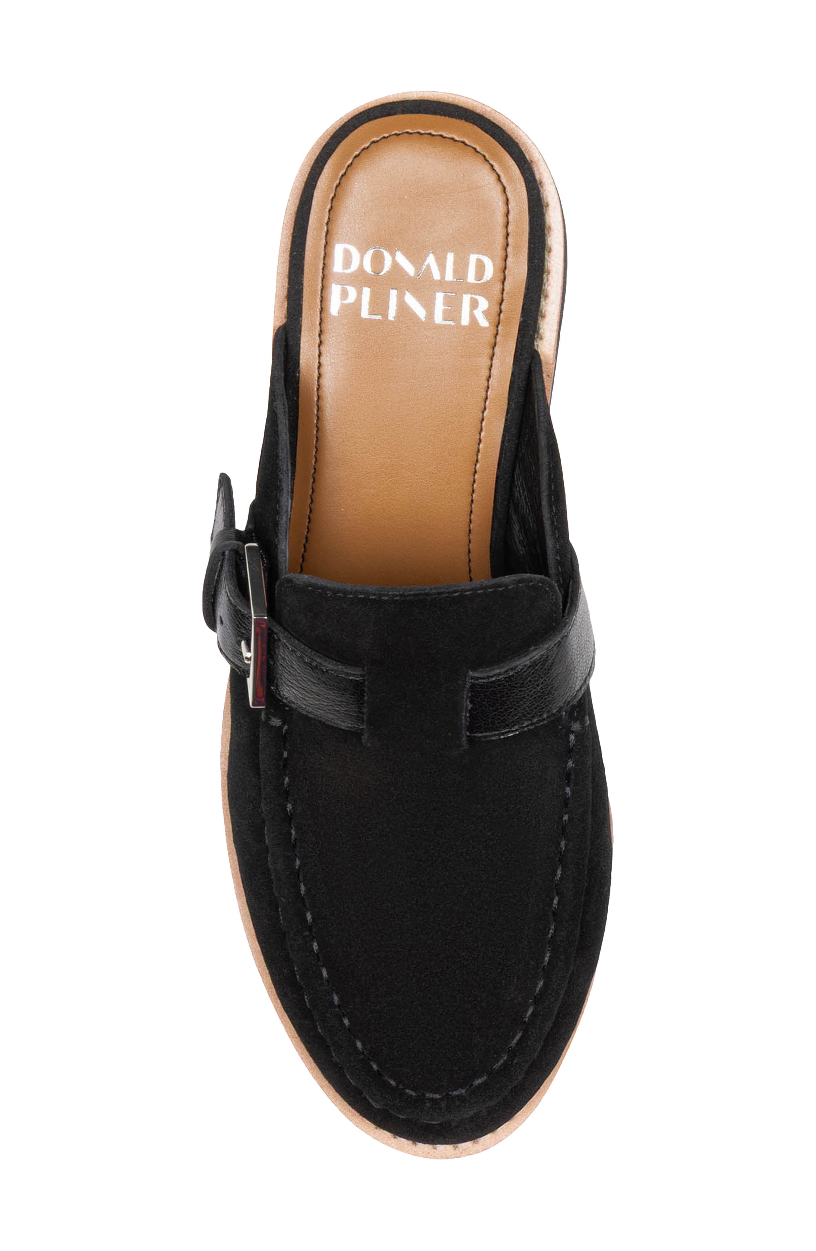 Elvesa Leather Platform Wedge Mule, Alternate, color, BLACK