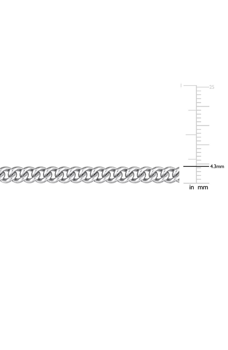 DELMAR Men's Curb Link Chain Necklace, Alternate, color, Silver