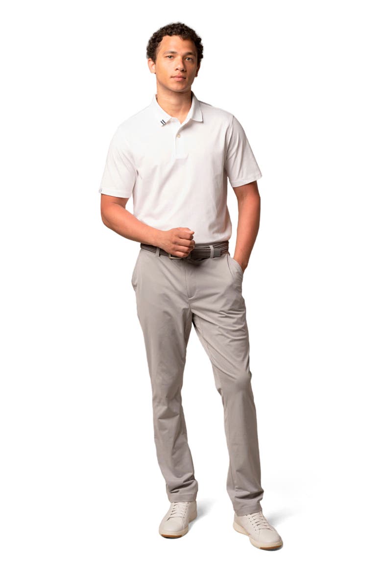 2Bar Solid Polo, Alternate, color, White