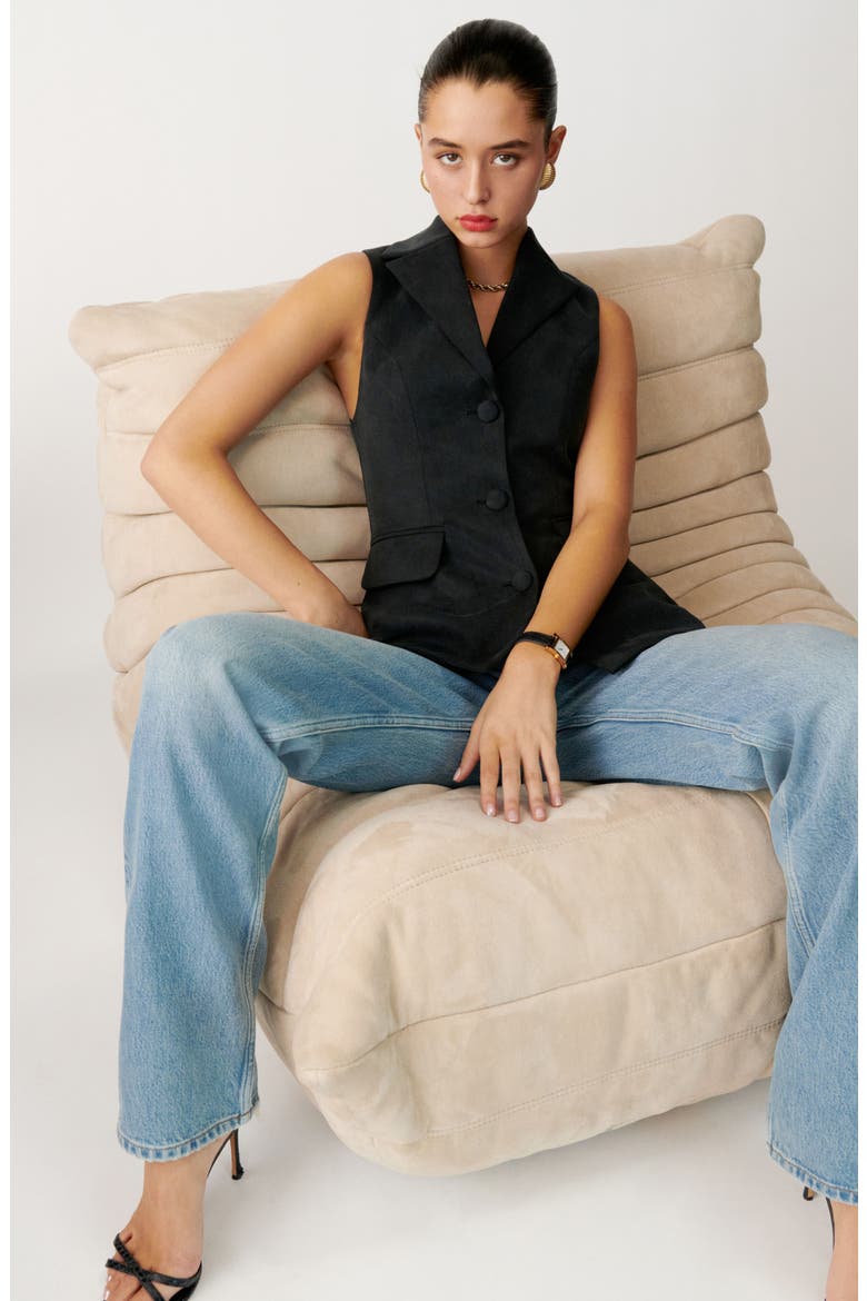 Billie Vest, Alternate, color, BLACK