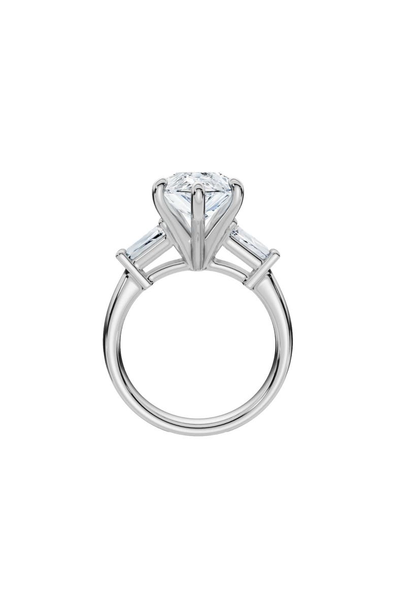 Bliss Diamond 5 3/4Ct Certified Pear & Baguette Diamond Engagement Ring 14k Gold Lab grown, Alternate, color, 14K White Gold