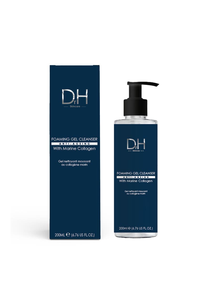 Foaming Gel Cleanser with Marine Collagen for Acne & Blemishes, Large Pores, Alternate, color, White