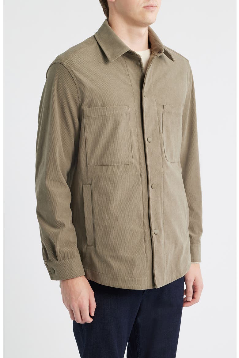 Carper Corduory Shirt Jacket, Alternate, color, OPEN BROWN