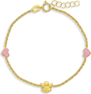 In Season Jewelry 14k Loving Angel Heart Bracelet