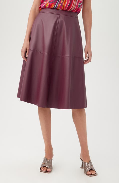 Beachwood Faux Leather Skirt