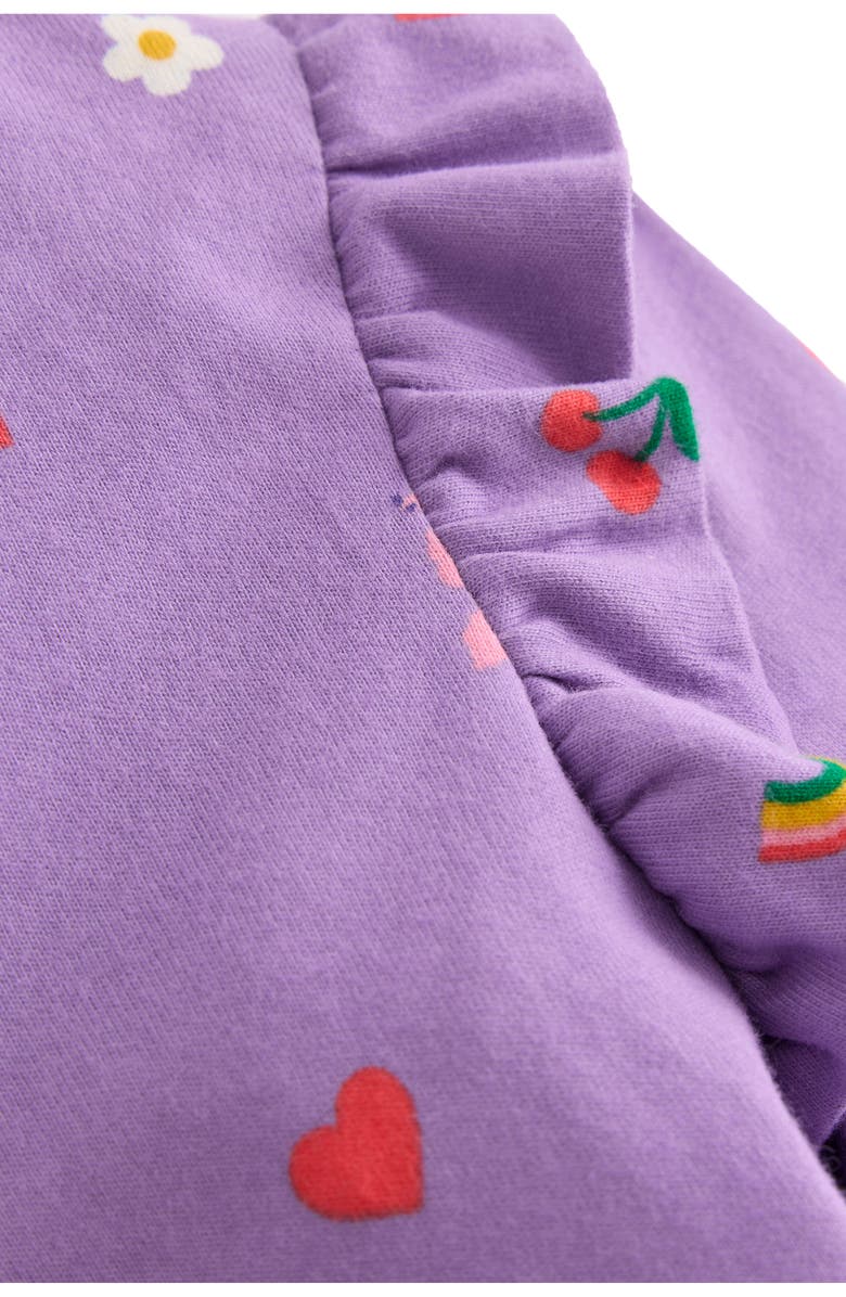 Mini Boden Kids' Posie Long Sleeve Cotton Jersey Dress, Alternate, color, Aster Purple Parisian