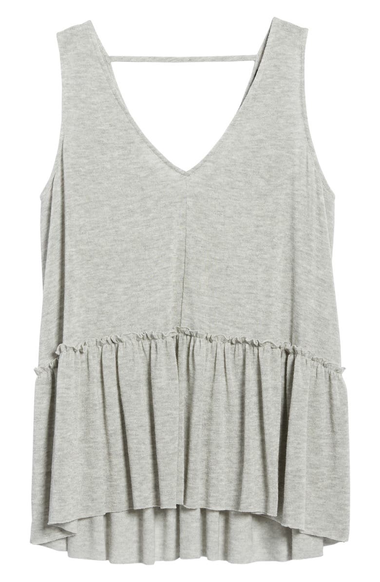 Soprano Peplum Hem Tank Top, Alternate, color, 