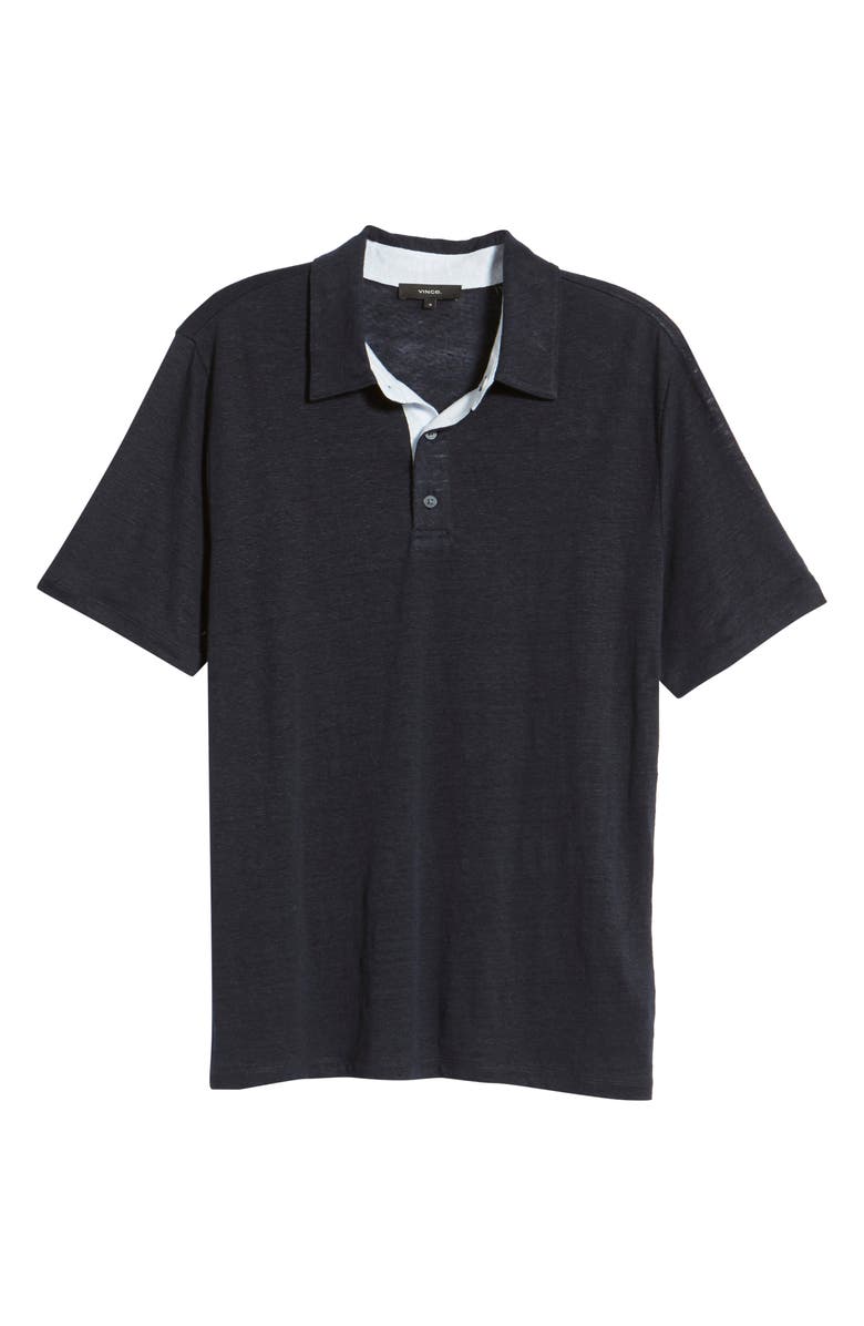 Vince Linen Polo Shirt, Alternate, color, 