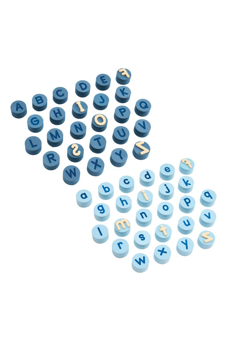 Giant Alphabet Stampers - Uppercase & Lowercase Letters, Main, color, Blue