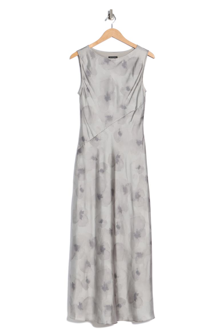 Lisa Printed Dress, Alternate, color, GREY