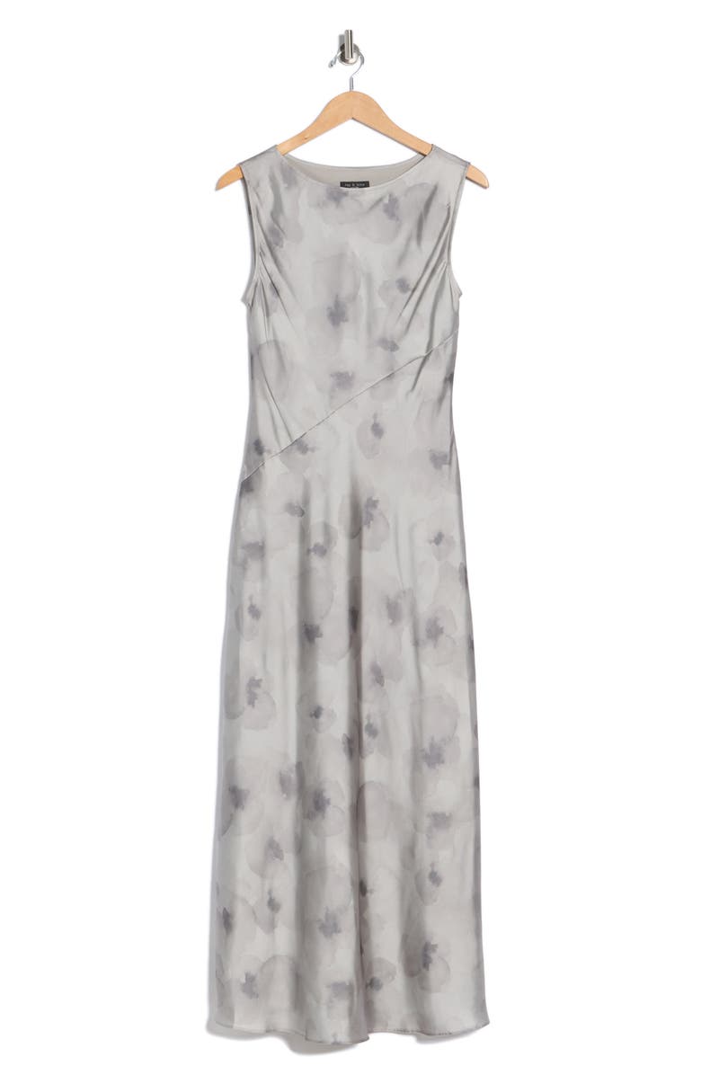 rag & bone Lisa Printed Dress, Alternate, color, Grey