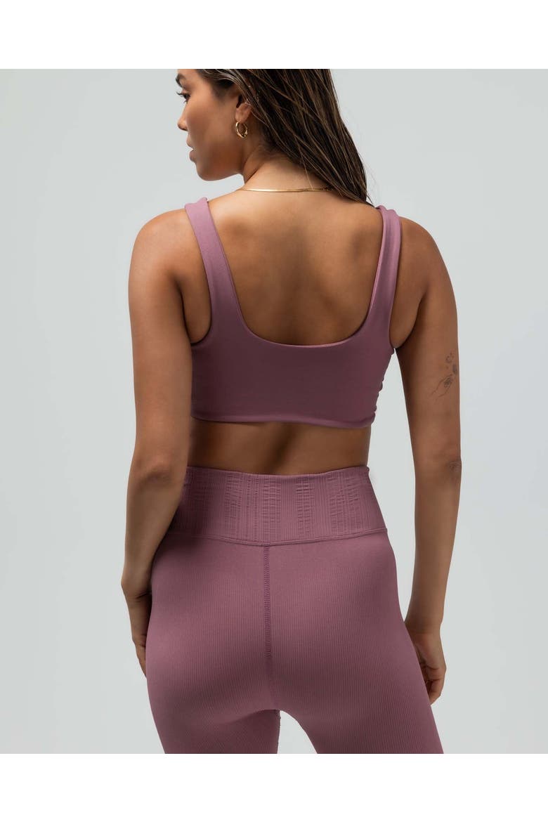 Clean Finish Compression Bra, Alternate, color, MAUVE