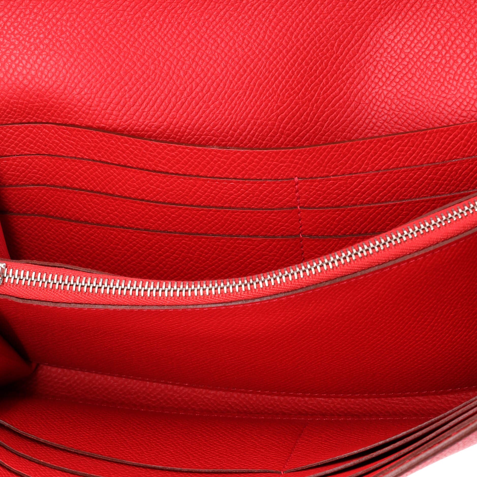 Pre-Owned Hermes Kelly Wallet Epsom Long, Alternate, color, Bougainvillier