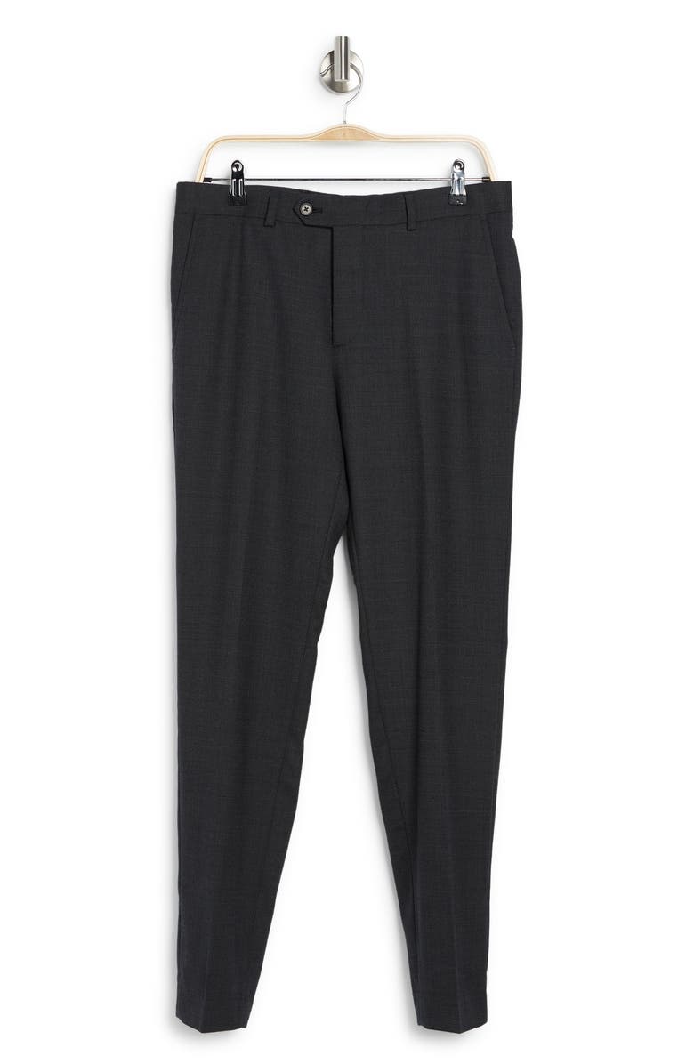 Original Penguin Black Birdseye Stretch Suit Pants, Alternate, color, Charcoal