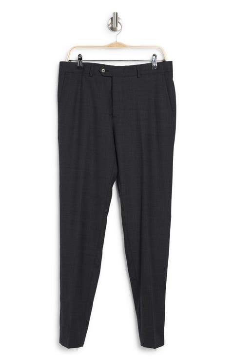 Charcoal Grey Birdseye Stretch Suit Pants