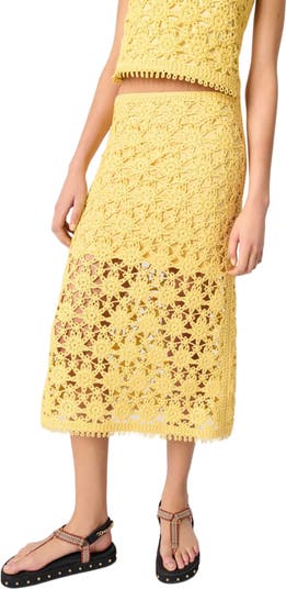 Crochet maxi skirt