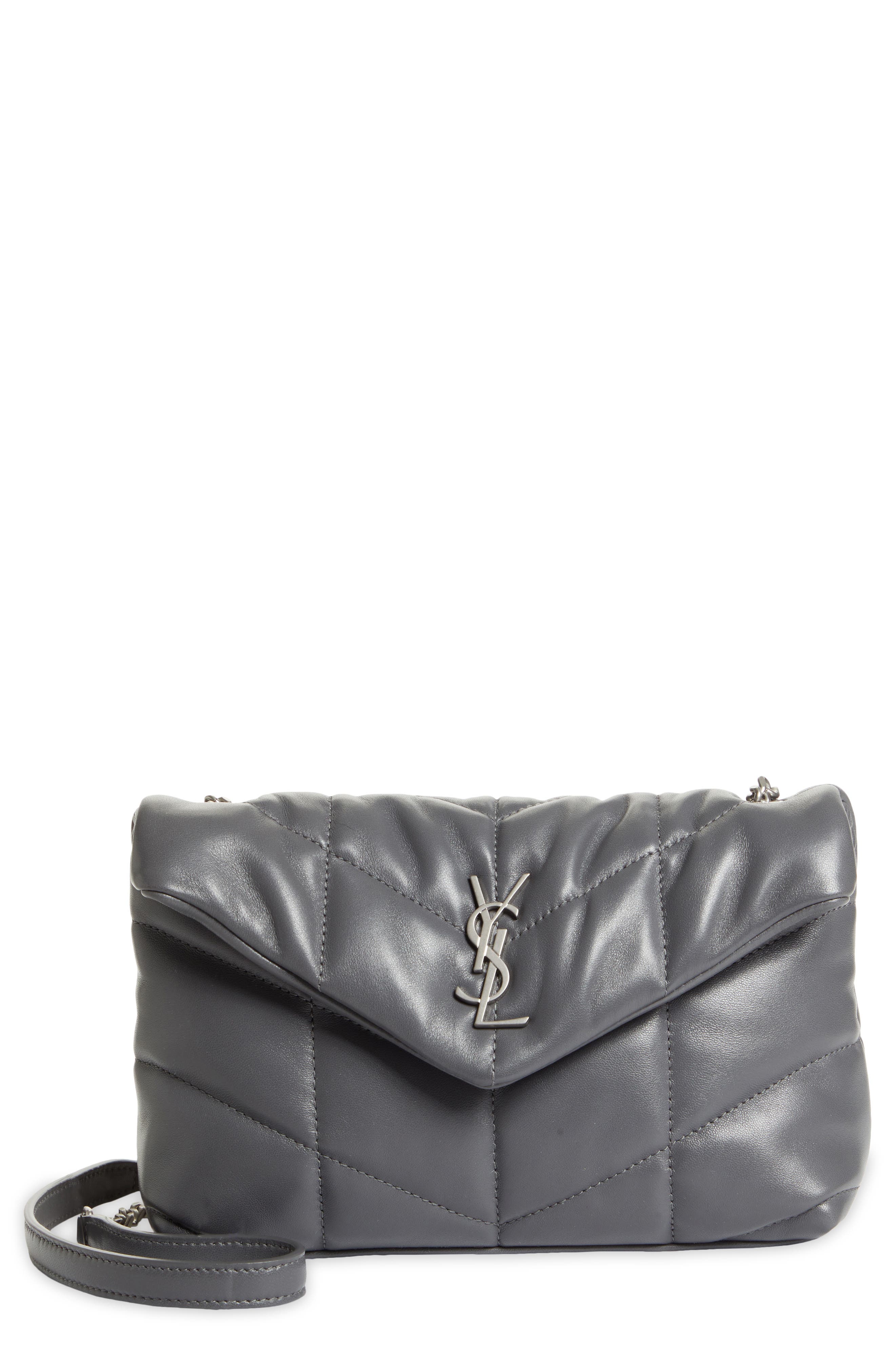 Mini Loulou Puffer Crossbody Bag, Main, color, STORM