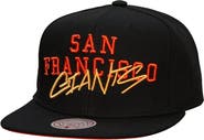 Mitchell & Ness Men's Mitchell & Ness Black San Francisco Giants Team Tagged Snapback Hat